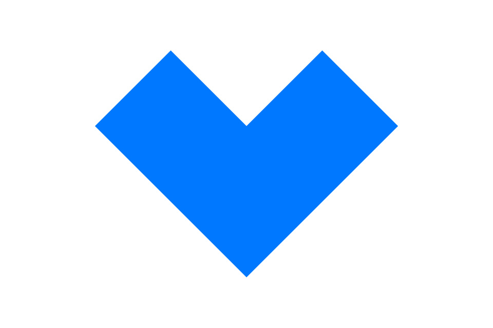 a blue heart